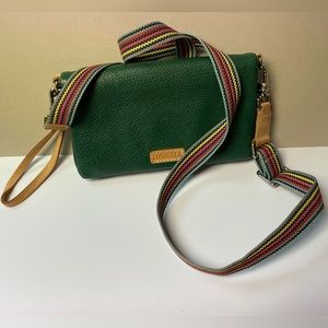 Consuela Wilder Uptown Crossbody Green Women Bag Retired Design Rare Find